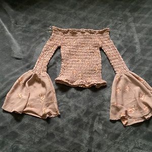 floral off shoulder top